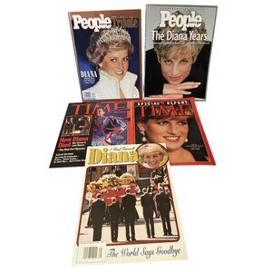Princess Diana Memorial Magazine Collection Lot of Five 1997 Princess of Wales